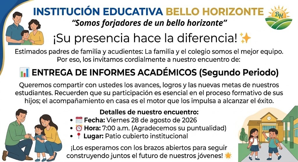 Entrega de informes académicos del segundo periodo - 2026